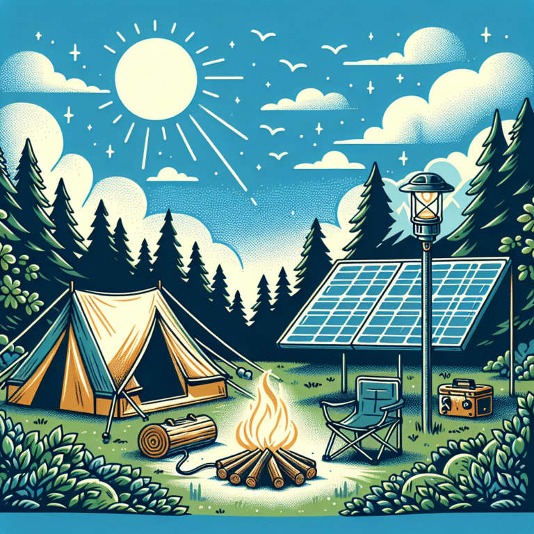 how to camp off-grid with only solar gear