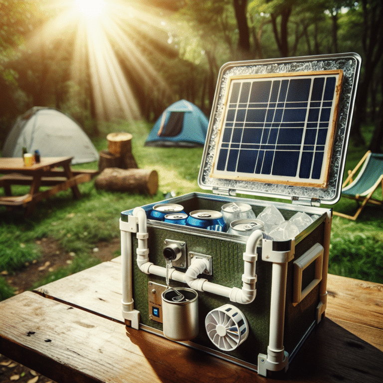 building your own solar cooler for camping