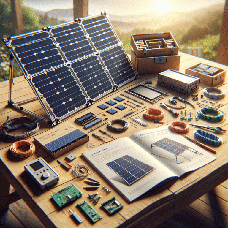 creating a DIY foldable solar panel kit