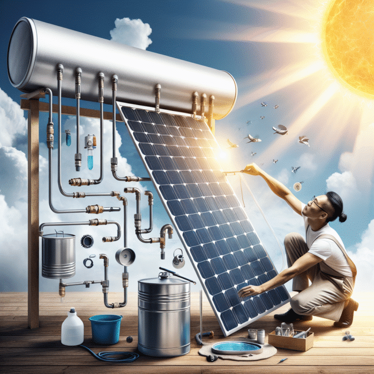 easy homemade solar powered water heater