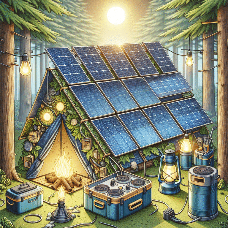 repurposing panels for solar camping gear