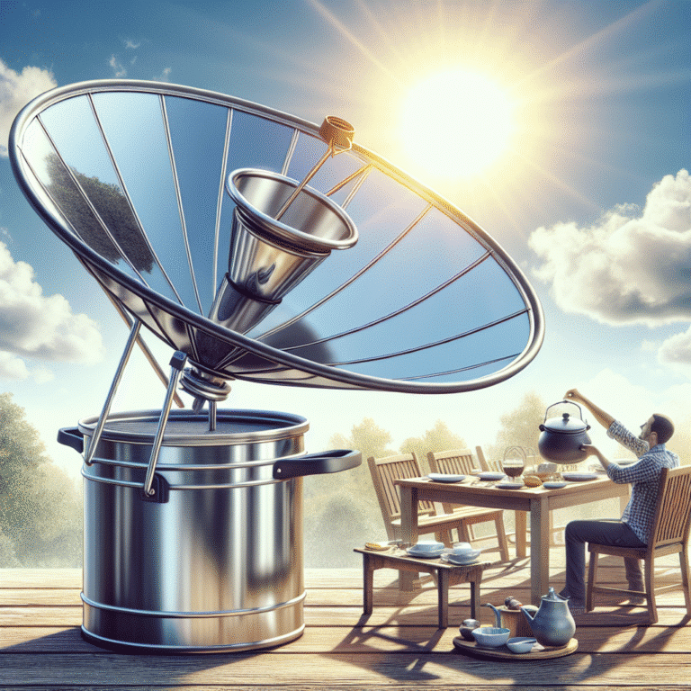 assembling a solar cooker for efficient outdoor dining
