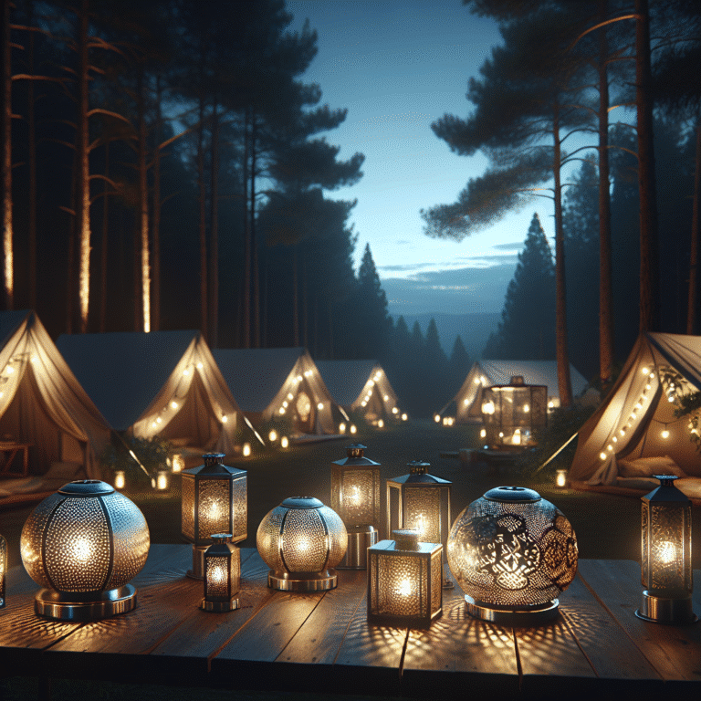stylish solar lanterns for glamping