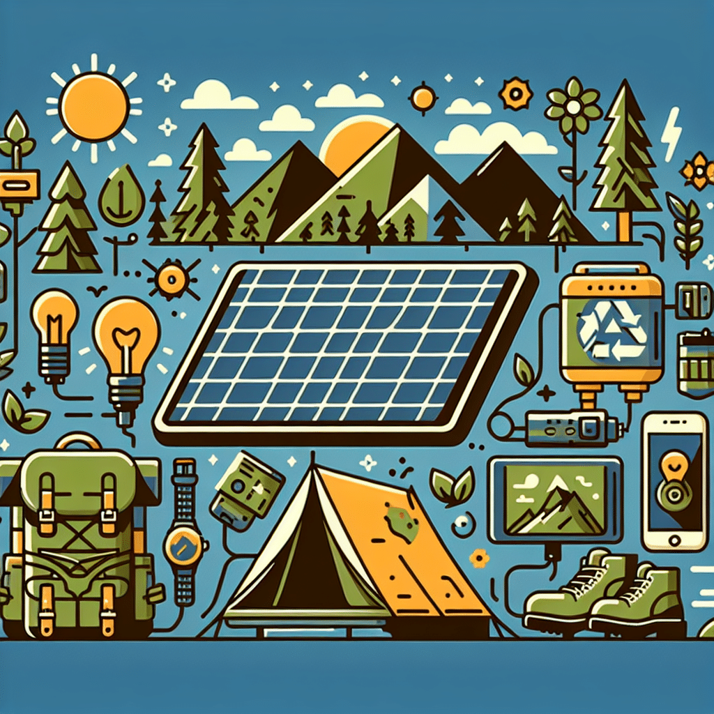 off-grid camping guide with solar gear
