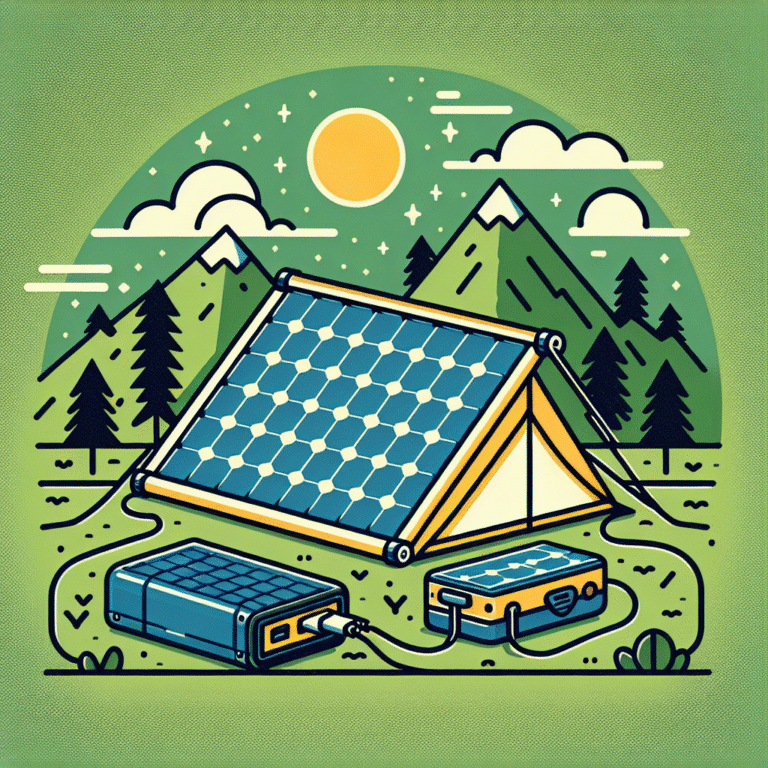 DIY portable solar generator for campers