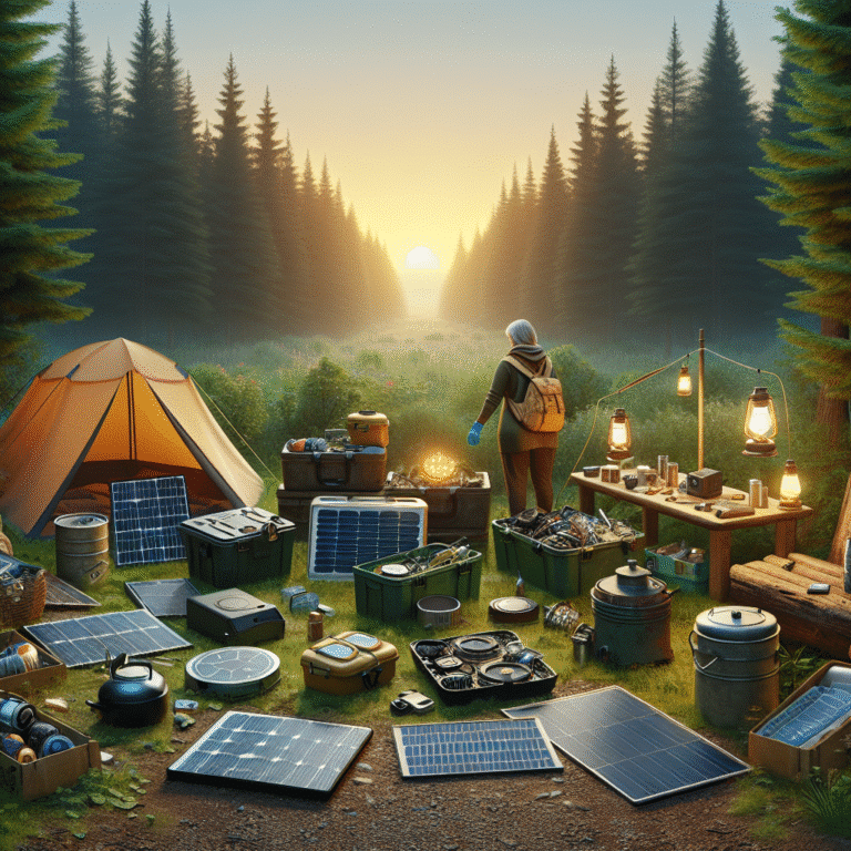 safe disposal tips for old solar camping gear.