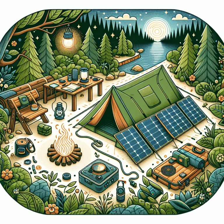 long-term camping guide with solar power