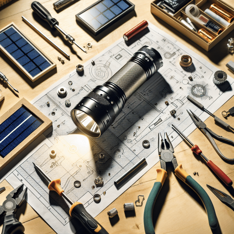 DIY solar flashlight project for beginners