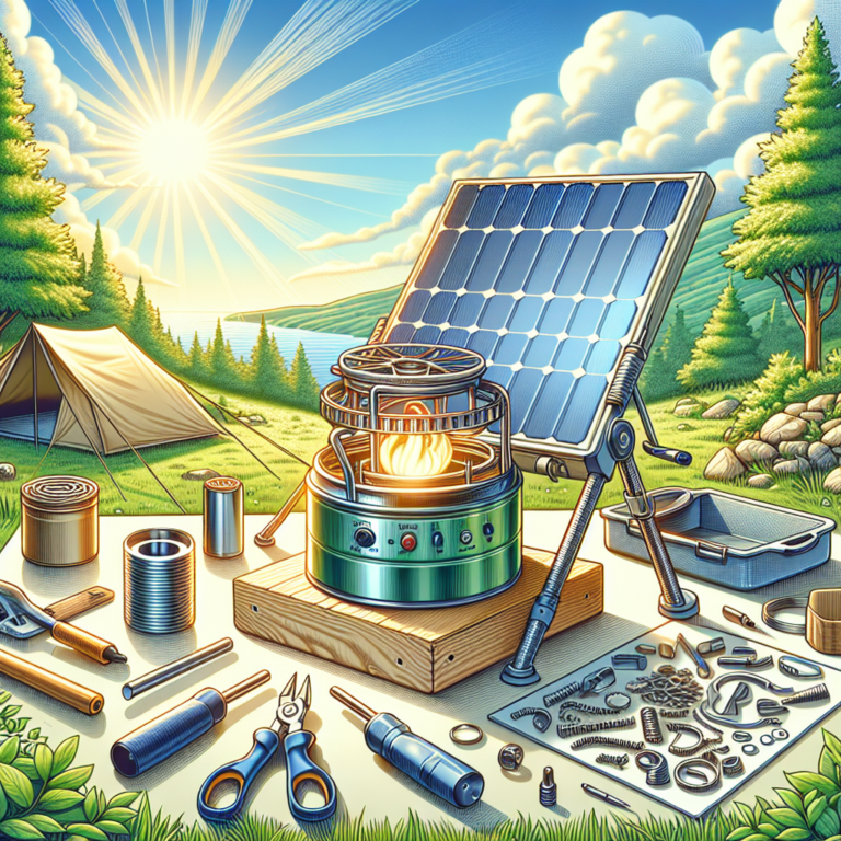 how to create a DIY solar camping stove from scratch