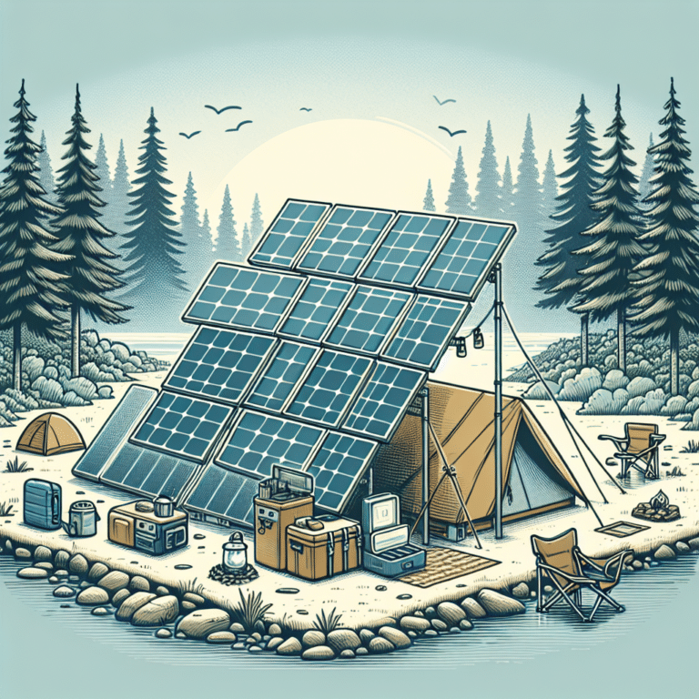 efficient storage solutions for solar panels during camping trips