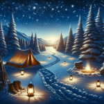 enhancing winter camping experiences with solar lanterns