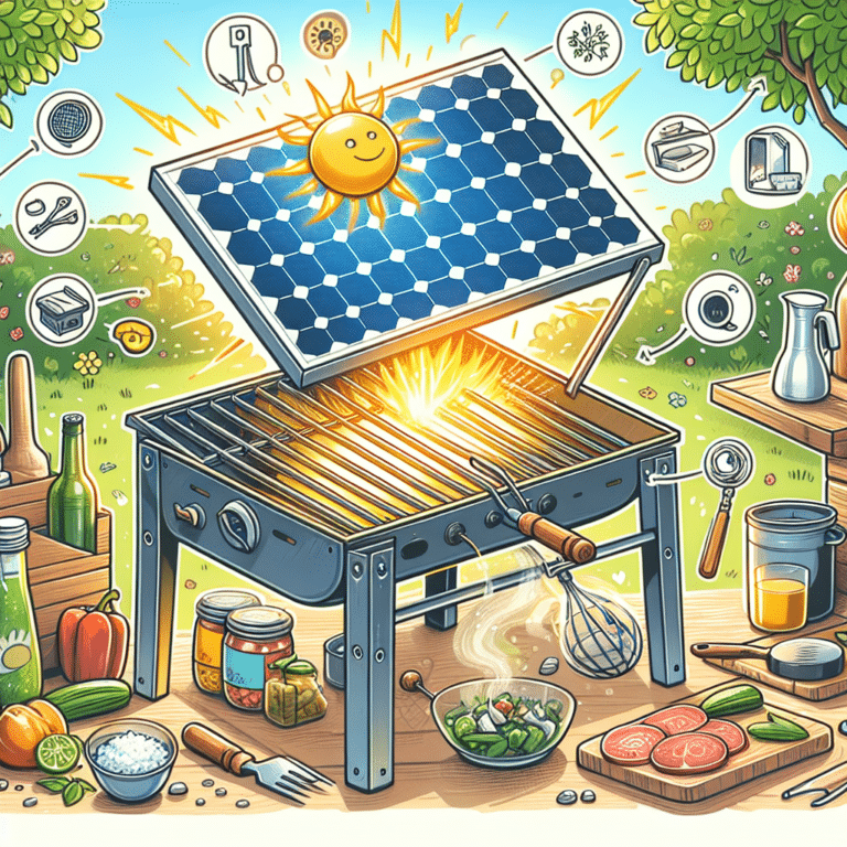 crafting a solar-powered grill for outdoor cooking