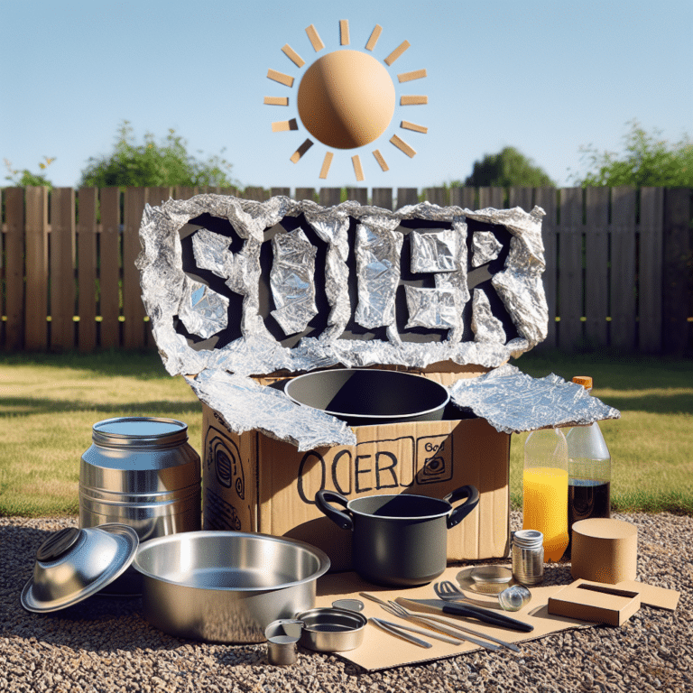 transforming everyday items into a DIY solar cooker