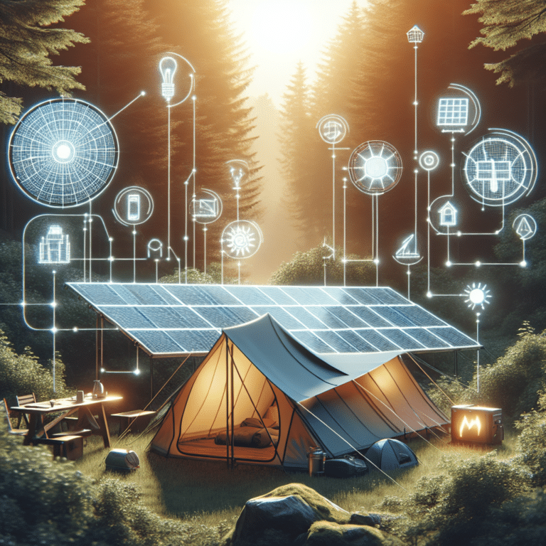 camping off-grid: relying solely on solar technology