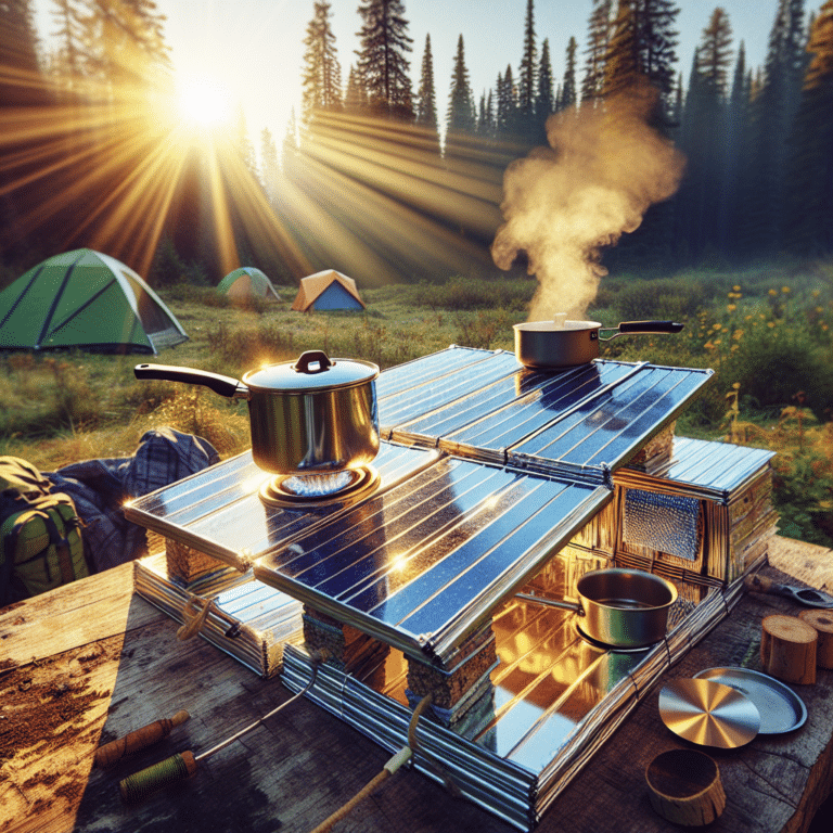 how to build a DIY solar camping stove