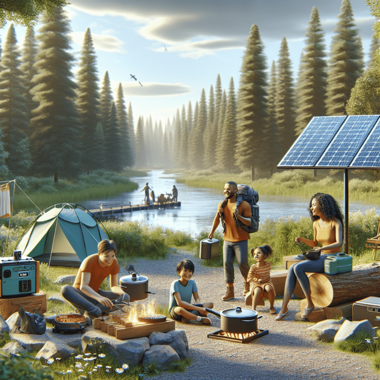 solar camping gear for family trips