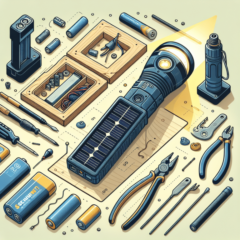 DIY solar flashlight project for beginners