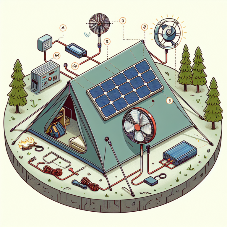 DIY solar fan project for camping tents