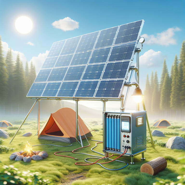 DIY portable solar generator for campers