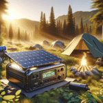 high efficiency solar camping generator