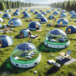 solar powered tents with USB charging