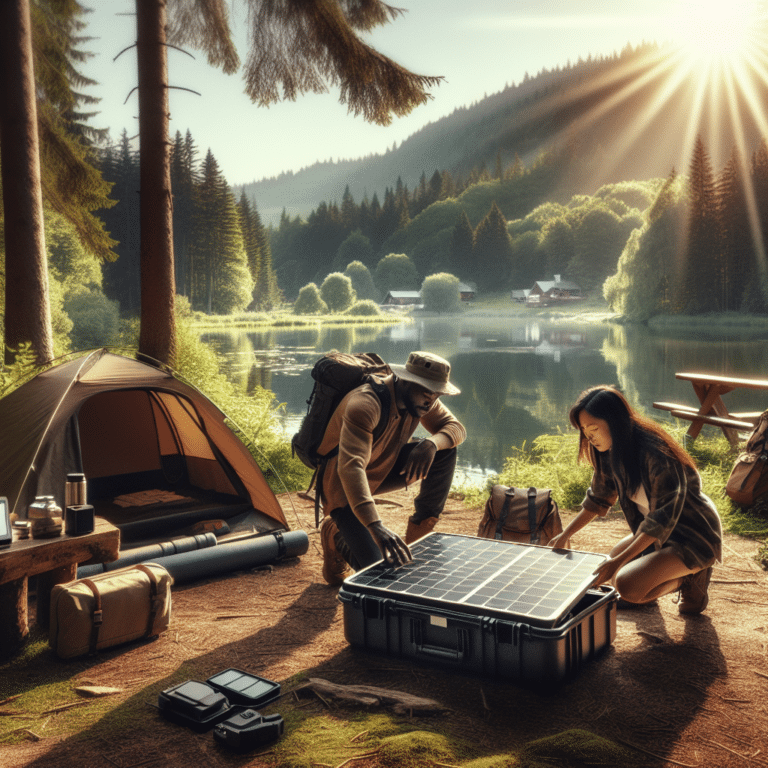 storing solar panels safely during camping