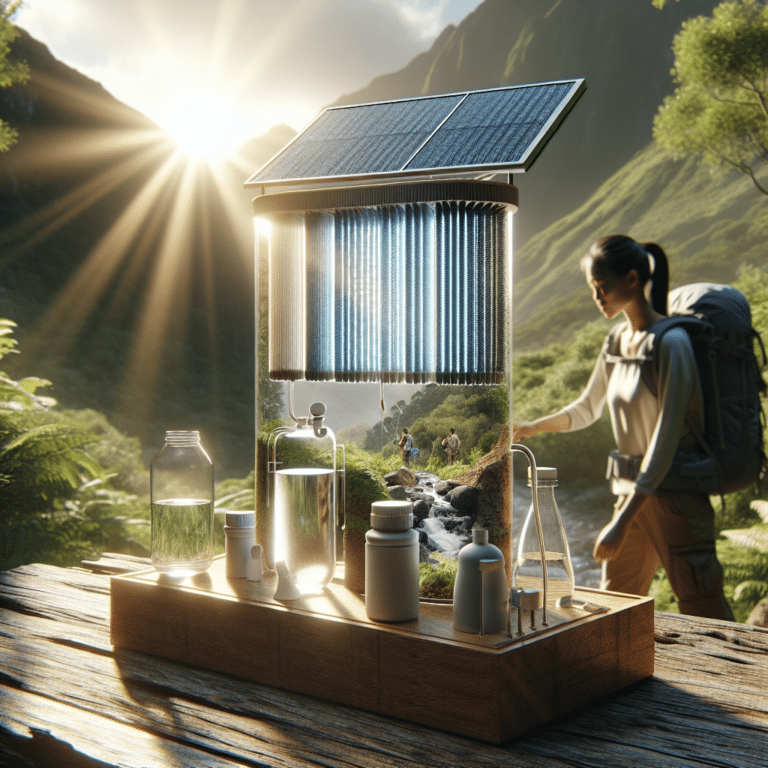 building a solar water filter for outdoor use