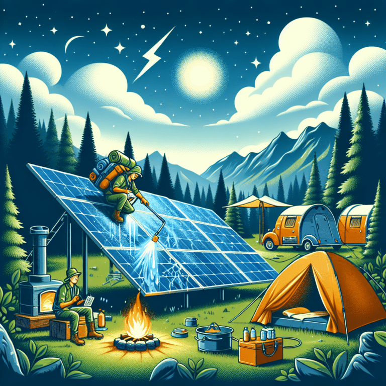 tips for cleaning solar panels while camping