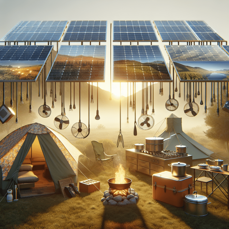 repurposing panels for solar camping gear