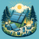 how to camp off-grid with only solar gear